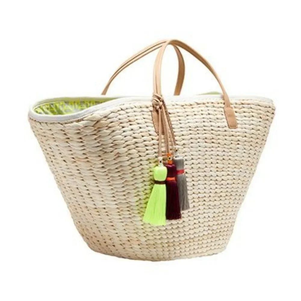 India Hicks Riviera Basket - Rapeseed - NWT - Picture 4 of 6